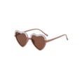 thumbnail image 1 of Gureui Toddler Infant Baby Girls Boys Lightweight Sunglasses with Flower Edge on the Frame, Heart Shaped Sunglasses, 1 of 9