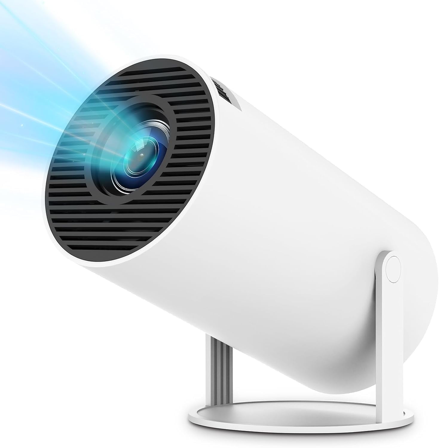Mini Projector with Bluetooth and WiFi 6, 4K 1080P Support Portable Home Theater Projector for  Laptop, PC, Smartphone