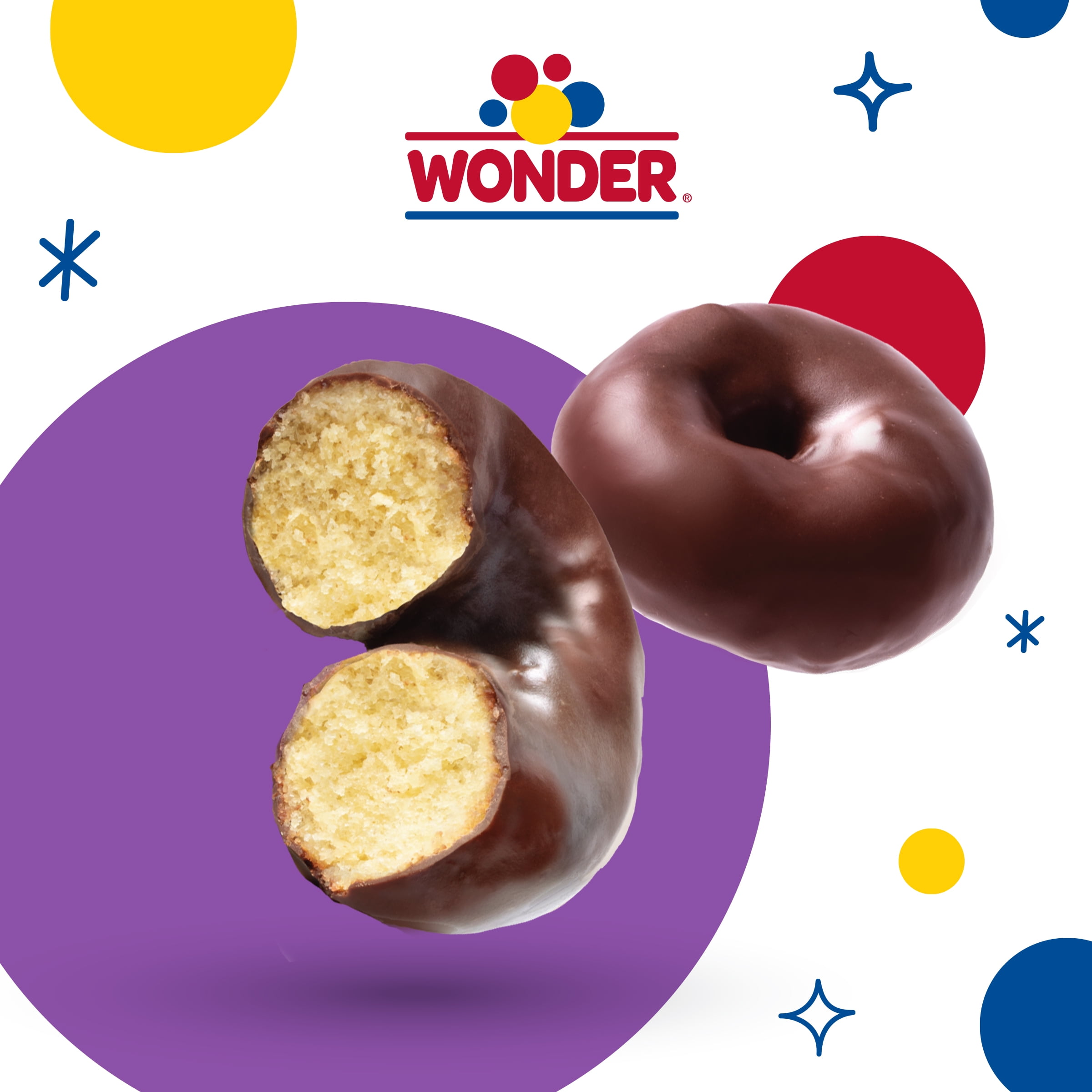 Wonder Frosted Mini Donuts, Portable Frosted Donuts, 3.3 oz, 6 Count, Shelf-Stable