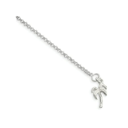 Gemaffair 925 Sterling Silver Palm Tree Anklet Ankle Bracelet Gemaffair 925 Sterling Silver Palm Tree Anklet Ankle Bracelet