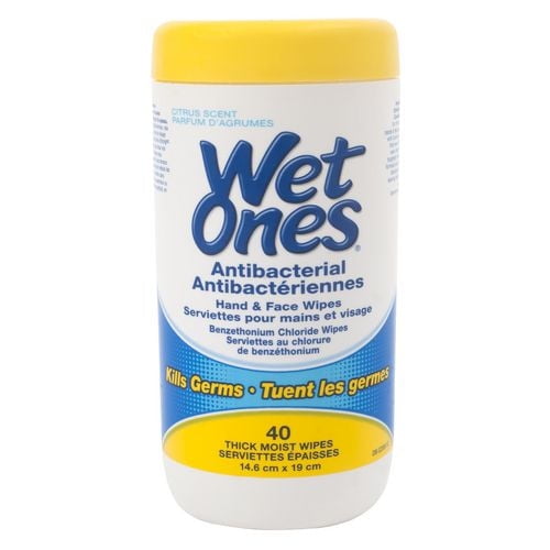Wet Ones Antibacterial Hand Wipes, Citrus Scent Wet Wipes