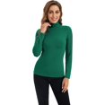thumbnail image 4 of HSHDLDF Hauts à Manches Longues pour Femmes Col Roulé Doux Extensible Ajusté Couche de Base, 4 of 7
