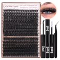 thumbnail image 1 of Kit de extensión de pestañas Geeneiya Volume Lash Clusters D Curl, 1 of 7
