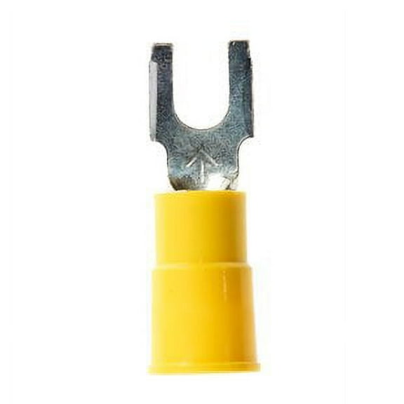 Fork Terminal, Block, #10 Stud, Blue, PK25