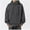 Dark Gray, variant on Men's 100% Cotton Mock Neck Half Turtleneck Solid Color Hoodie Long Sleeve Soft Warm Casual Everyday Basic Pullover Hooded Sweatshirt Top