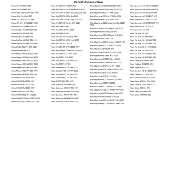 Tusk Ball Joint Kit Lower For Polaris Magnum 425 4X4 1995-1998