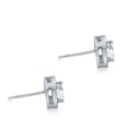 thumbnail image 2 of Pompeii 1 cttw Halo Diamond Studs 14k White Gold (G/H,I1), 2 of 3