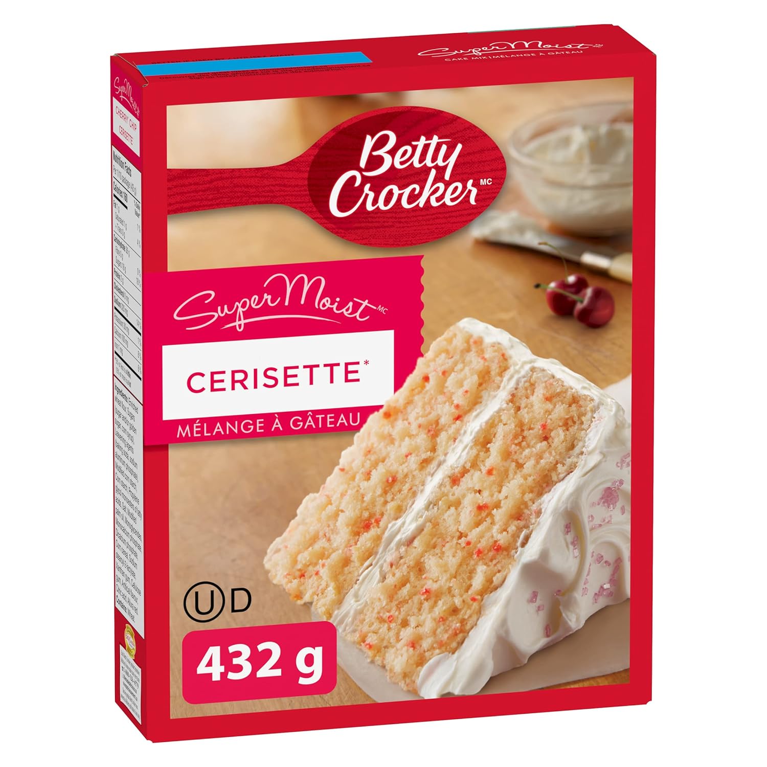 Betty Crocker, SuperMoist Cherry Chip Cake Mix, 432g/15.2oz