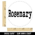 thumbnail image 2 of Rosemary Herb Fun Text Self-Inking Rubber Stamp Ink Stamper - Purple Ink - Small 3/4 Inch, 2 of 7