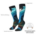 thumbnail image 6 of Fotbe Vibrant Fluid Motion Art print Women's Men's Novelty Crew Socks Cotton Socks Knee High Socks for Walking,Running,Nurses,Pregnancy, 6 of 8
