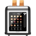 thumbnail image 1 of 2 Slice Toaster Touch Screen, Stainless Steel Toasters Digital Timer 2 Slot Toasters, 8 Shade Settings 6 Bread Types for Bagel, C, 1 of 9