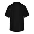 thumbnail image 3 of Hazbin Hotel Camiseta de manga corta con cuello en V y bolsillo estampado en el pecho, para hombre Negro/XL, 3 of 3