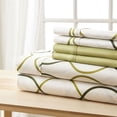 thumbnail image 2 of Spirit Linen Home - King Microfiber Traditional Bellagio Green Circles Sheet Set, 2 of 2