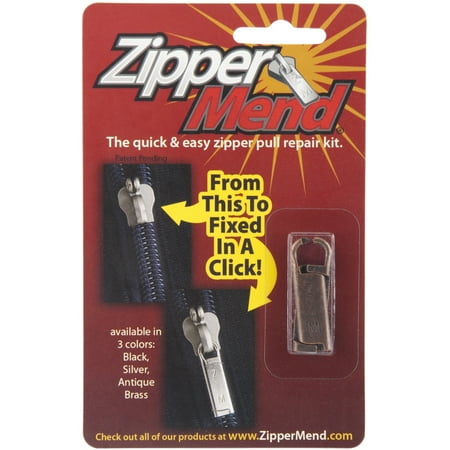 Zippermend, Antique Brass