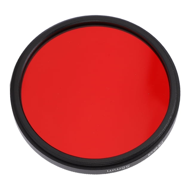 Full Red Color Lens Filter Threaded Camera Red Filter Enhances Sunset and Landscape Photography for 67mm 62mm 58mm 55mm 52mm Interface Lens