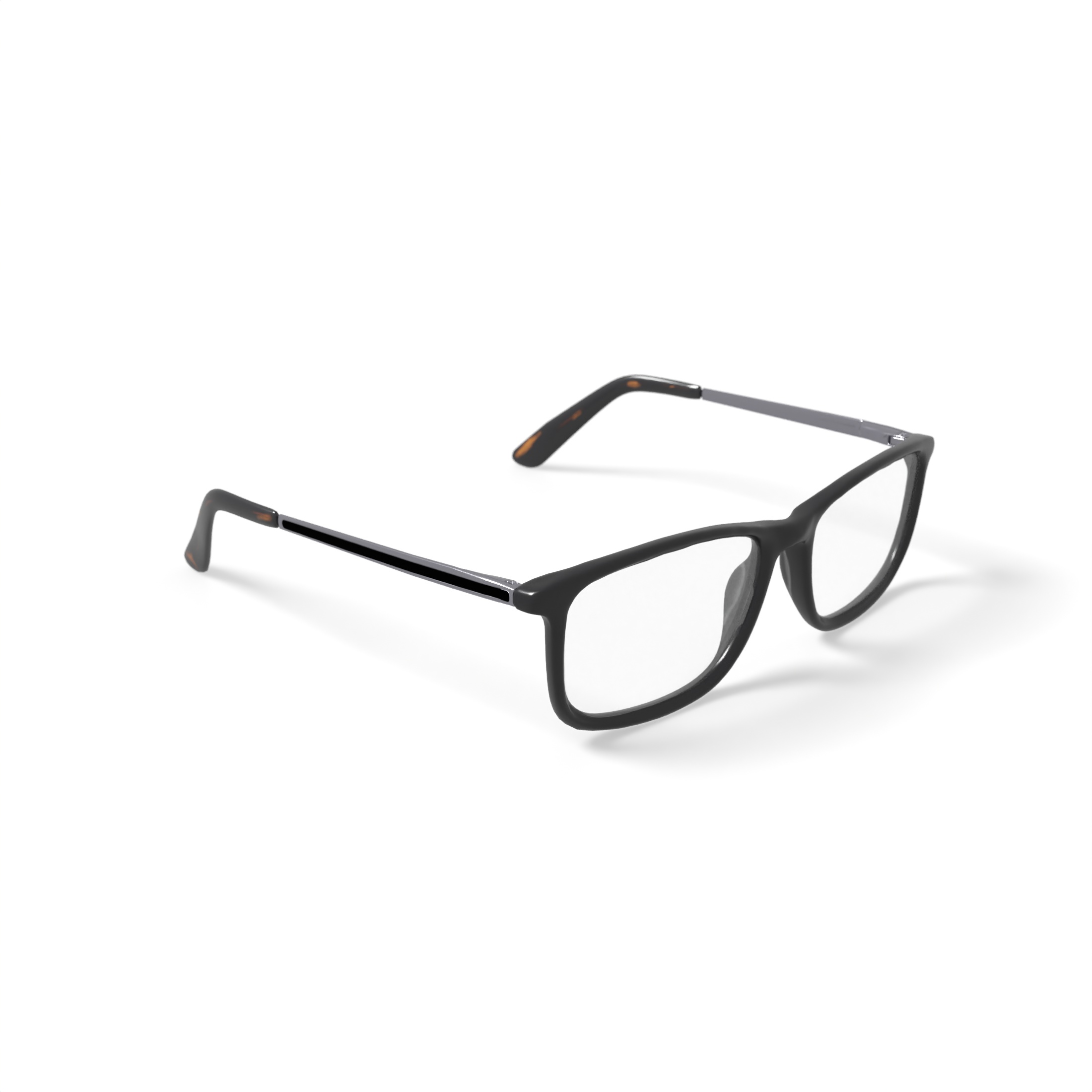 M America Men's MU116 Square Prescription Eyeglasses with Case, Brown