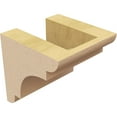thumbnail image 5 of 4"W x 4"D x 4"H Wide New Brighton Rough Cedar Woodgrain TimberThane Corbel, Primed Tan, 5 of 6