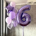 thumbnail image 4 of Balloon Kelfuoya, lámina de mylar, número 16, color morado, 40 pulgadas, 4 of 6