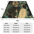 thumbnail image 3 of Ghost Blanket Music Enthusiast Blankets, Comfortable Covers, Music Enthusiast Parties, Bedroom Decorations, Blankets, Gifts, Black, 3 of 5