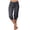 Dark Gray, variant on Women's Lightweight Capri Joggers, Summer Casual Athletic Yoga Pants with Drawstring and Pockets, Cropped Trousers for Workout, Gym, and Everyday Comfort-Black