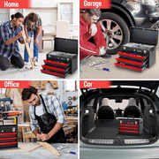 WORKPRO 408-Piece Auto Repair Tool Set,Mechanics Tool Set,General Household Home Repair Tool Kit with 3-Drawer Heavy Duty Metal Box,Hand Tool Kit