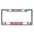 thumbnail image 2 of Ohio-St-Buckeye's Chrome License Plate Frame, 2 of 2
