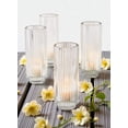thumbnail image 5 of Serene Spaces Living Slim Clear Ribbed Glass Votive Holder, Christmas, Home Décor, Pack of 24, 5 of 6