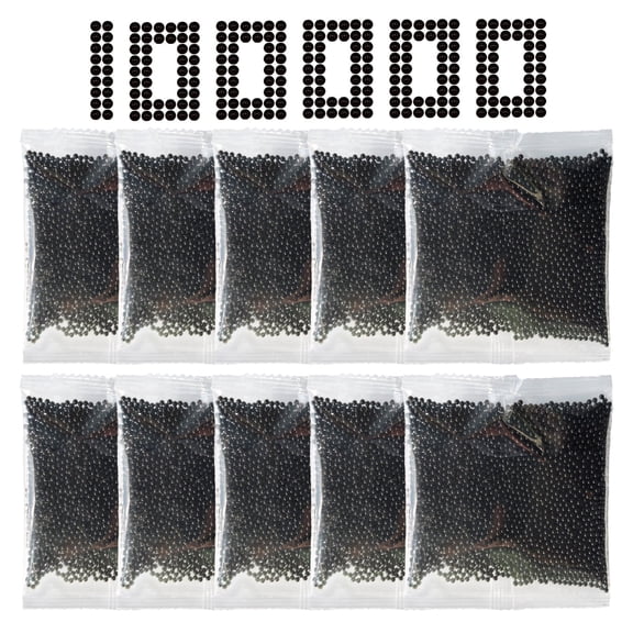 NOKIMAX Gel Ball Blaster Refill 100,000 PCS – 10 Pack Refill, 7-8mm Black Orby Rounds, Non-Toxic, for Splatter Blasters Outdoor, Ages 14  Years