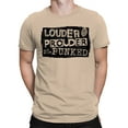 thumbnail image 2 of Louder Prouder Punked, Bold Gothic Art Design Men's T-shirt, 2 of 3