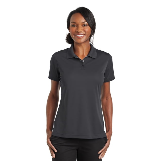 Polo Cornerstone de micropiqué con pinzas para mujer Piedra angular CS422