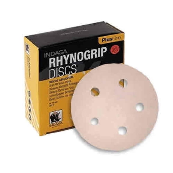 Buy Indasa 5-inch 5-Hole Rhynogrip Plusline Vacuum Sanding Discs - Grit 40 (1054 Series)