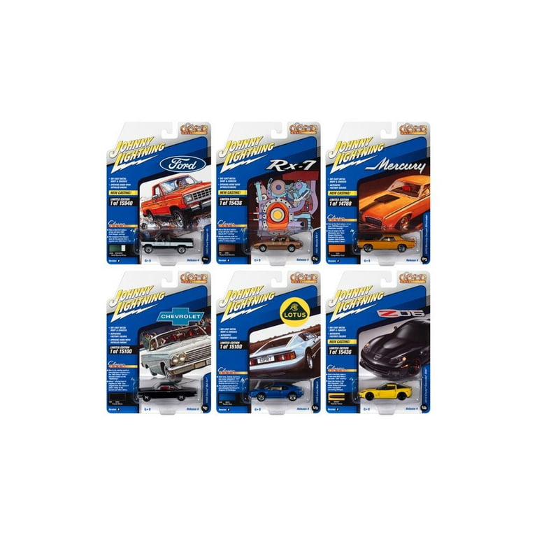 Johnny Lightning Classic Gold 2021 Release 4 Set B Diecast Car Set