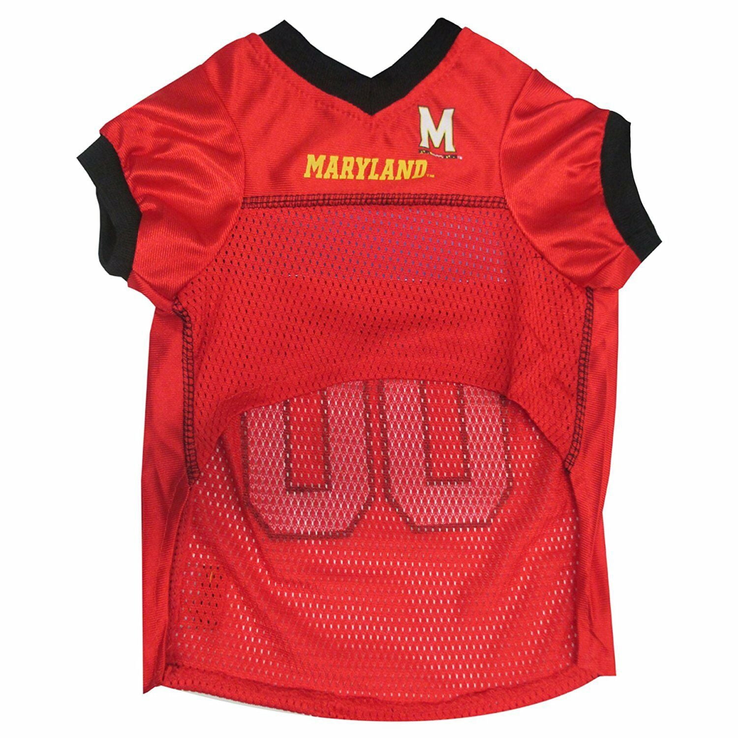 Pets First Collegiate Maryland Terrapins Football/Basketball Mesh Jersey for Pet Dog. available in 40+ Teams - Large