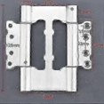 thumbnail image 4 of 2 Pieces Cafe Salon Door Pivot Hinge Stainless Steel Mortiseless Double Action Invisible Door Hinges 12.5 cm(5 inch), 4 of 4