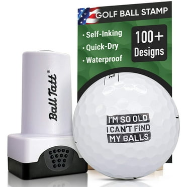 Ball Tatt Cant Find My Balls Golf Ball Stamp Marker Self-Inking Quick-Dry Stamper