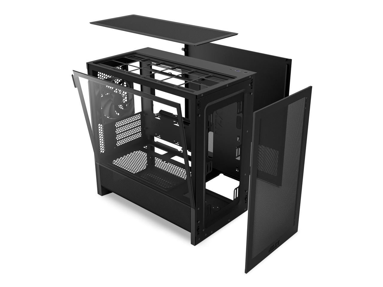 NZXT CC-H31FB-01 Black tinted tempered glass Micro ATX Cases Case  (Computer Cases - ATX Form)