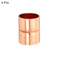 thumbnail image 3 of Unique Bargains 0.71 Inch (18mm) ID Straight Copper Coupling Sweat End Welding Joint Pipe Fitting 4 Pack, 3 of 4