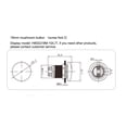 thumbnail image 3 of Momentary Push Button Switch,Mushroom Cap No On&Off Waterproof Pushbutton Switch, 3 of 9