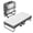 Multi (2-Section)- 75" x 38", variant on SUNCROWN Folding Bed with Mattress, 75" x 31"Portable Foldable with 5" Thick Foam Frame Roll Away Beds, Single Cot Folded Bed for AdultsStudents, Small Apartment, Camping