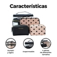 thumbnail image 5 of Cosmetiquera Bolsa de maquillaje para mujer neceser de viaje set de 4 piezas, 5 of 5