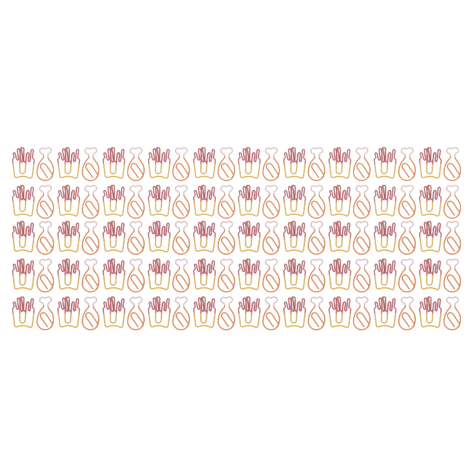 Airplane Shaped Paper Clips 100 Pack - Cute Mini Electroplated Metal Clips For Office, School, Document Sorting