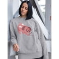 thumbnail image 2 of Pug Cupid Sweatshirt Women -Smartprints Designs, Female x-Large, 2 of 4