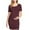 Wine, variant on gakvbuo Maternity Dress For Photoshoot Womens Short Sleeve Breast-Feeding Maternity Nursing Dress Bodycon Pregnancy Scoop Neck Ruched Midi Fitted Dresses For Women 2246
