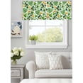 thumbnail image 6 of Curtain Valance for Windows, St Patrick's Day Clovers Hat Coin Kitchen Valances Rod Pocket Short Curtains, Green Heart Shamrocks Leaf Window Valance for Bedroom Bathroom Living room 56x16in, 6 of 9