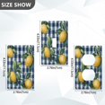 thumbnail image 7 of Yayeee Blank Wall Plate Cover 1-Gang 4.5"x2.7" Home Unused Decorative Outlet, Cartoon Beige Lemon, 7 of 7