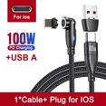 thumbnail image 3 of AUFU-Cable magnético USB tipo C de 100W, Cable Micro tipo C de carga rápida 5A para IPhone, Samsung, Xiaomi, Cable de cargador magnético USBC, 3 of 5