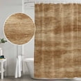 thumbnail image 5 of Brown Wooden Shower Curtain, Waterproof Shower Curtains for Bathroom, Vintage Western Country Wooden Plank Washable Fabric Bathtub Curtain Set Bath Decor with 12 Hooks Standard 72"x72", 5 of 8