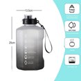 thumbnail image 2 of Half Gallon Water Bottle Jug with Straw Time Marker Big Water Bottle Dishwasher Safe, 2 of 6