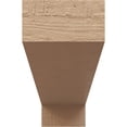 thumbnail image 2 of 5"W x 30"D x 10"H Thin Clemmons Rough Cedar Woodgrain TimberThane Corbel, Primed Tan, 2 of 6