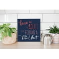 thumbnail image 4 of Being Adult Fold Fitted Sheet Slate Grey 12 x 12 Wood Wall Sign Plaque, 4 of 4
